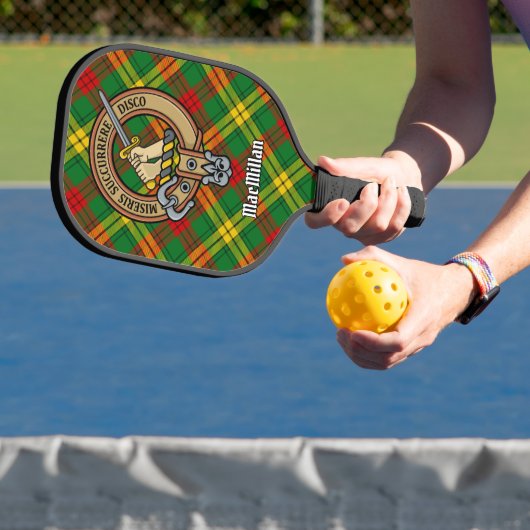 Clan MacMillan Crest over Tartan ピックルボールラケット (インサイチュ)