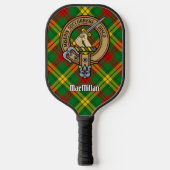 Clan MacMillan Crest over Tartan ピックルボールラケット (正面)