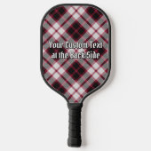Clan MacPherson Crest over Hunting Tartan Keychain ピックルボールラケット (裏面)