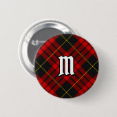 Clan MacQueen Tartan Button 缶バッジ (正面&裏面)
