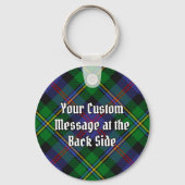 Clan Malcolm Crest over Tartan キーホルダー (裏面)