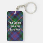 Clan Malcolm Crest over Tartan キーホルダー (裏面)