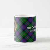 Clan Malcolm Crest over Tartan コーヒーマグカップ (中央)