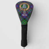 Clan Malcolm Crest over Tartan ゴルフヘッドカバー (正面)