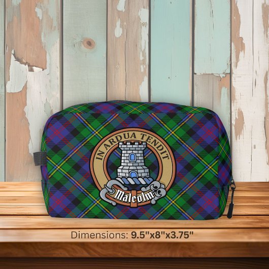 Clan Malcolm Crest over Tartan ドップキット