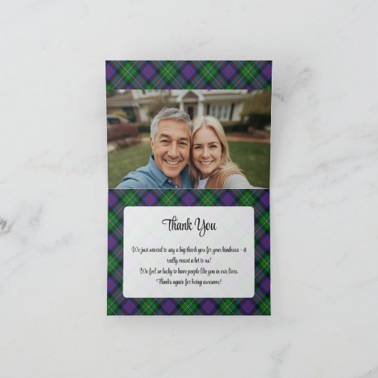 Clan Malcolm Crest over Tartan 招待状 (内部)