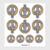 Clan Malcolm Crest Sticker Set シール (シート)