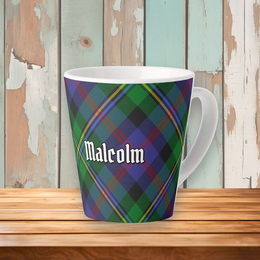 Clan Malcolm Tartan カフェラテマグ
