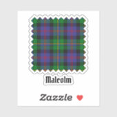 Clan Malcolm Tartan シール (シート)