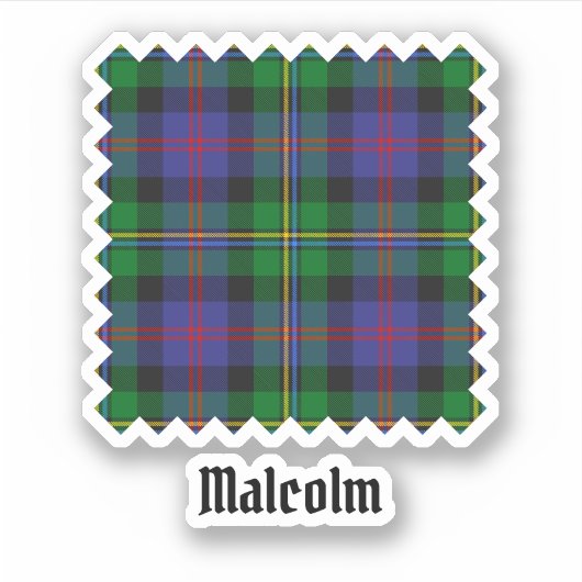 Clan Malcolm Tartan シール (正面)