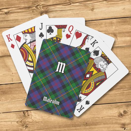 Clan Malcolm Tartan トランプ