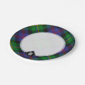 Clan Malcolm Tartan ペーパープレート (アングル)
