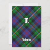 Clan Malcolm Tartan 招待状 (正面)