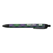 Clan Malcolm Tartan 黒ボールペン (ボトム)