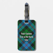 Clan Morrison Hunting Tartan Luggage Tag ラゲッジタグ (裏面縦)