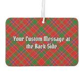 Clan Munro Crest over Tartan カーエアーフレッシュナー (裏面)