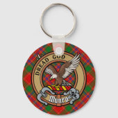 Clan Munro Crest over Tartan キーホルダー (正面)