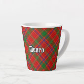 Clan Munro Tartan カフェラテマグ (右アングル)