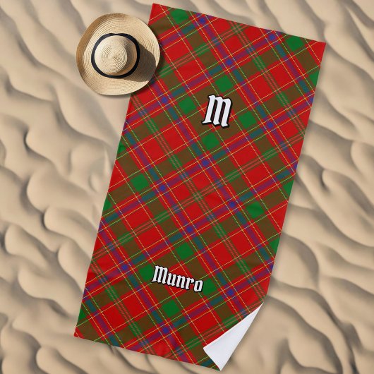 Clan Munro Tartan ビーチタオル