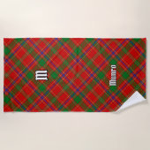Clan Munro Tartan ビーチタオル (正面)