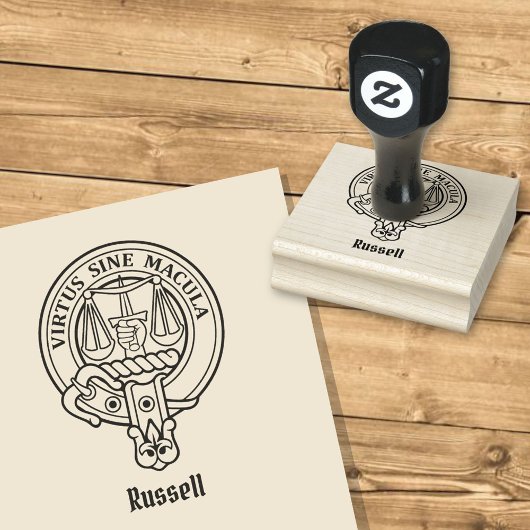 Clan Russell Crest ラバースタンプ