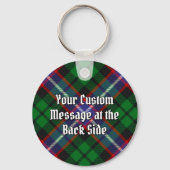 Clan Russell Crest over Tartan キーホルダー (裏面)