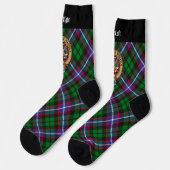 Clan Russell Crest over Tartan ソックス (左)