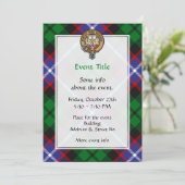 Clan Russell Crest over Tartan 招待状 (スタンド正面)