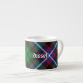 Clan Russell Tartan エスプレッソカップ (正面右)