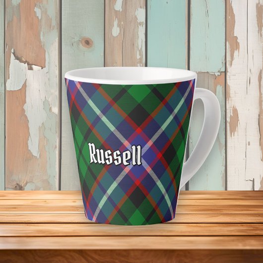 Clan Russell Tartan カフェラテマグ
