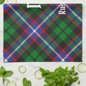 Clan Russell Tartan キッチンタオル (折り畳み)
