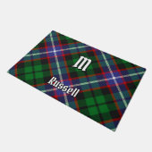 Clan Russell Tartan ドアマット (アングル)