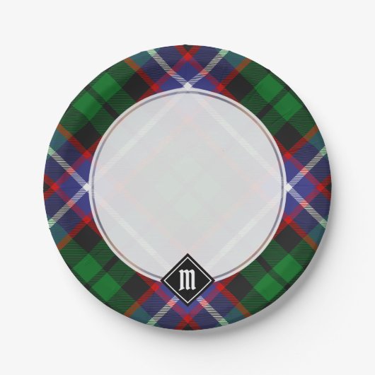 Clan Russell Tartan ペーパープレート (正面)