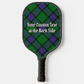 Clan Sinclair Crest over Hunting Tartan ピックルボールラケット (裏面)