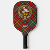 Clan Stewart Crest over Tartan Keychain ピックルボールラケット (正面)