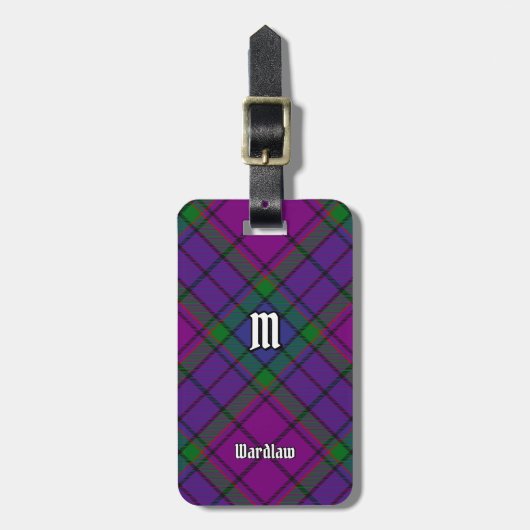 Clan Wardlaw Tartan ラゲッジタグ (正面縦)