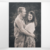 Clan Wilsonカスタムフォト結婚ズ 三つ折り招待状 (内部中)