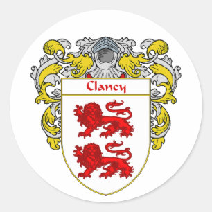 Clancyの紋章付き外衣(包まれる) ラウンドシール