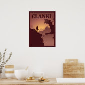 Clankボードゲームミニマリスト旅行スタイルゲームA ポスター (キッチン)