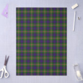 Clanranald tartan blue green plaid 薄葉紙 (クラフト)