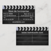 clap cinéma 名刺 (正面/裏面)