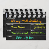 clap cinéma 招待状 (正面/裏面)