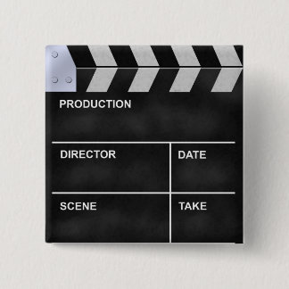 clap cinéma 缶バッジ