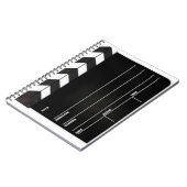 Clapboard Slateのディレクターの螺線形ノート ノートブック (左側)