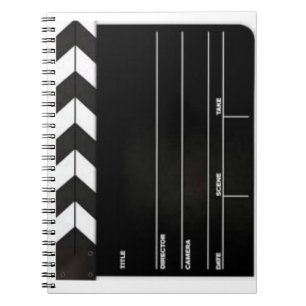 Clapboard Slateのディレクターの螺線形ノート ノートブック