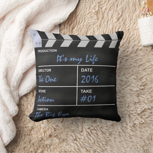 Clapperboardの映画館"それはです私の生命" クッション (ブランケット)