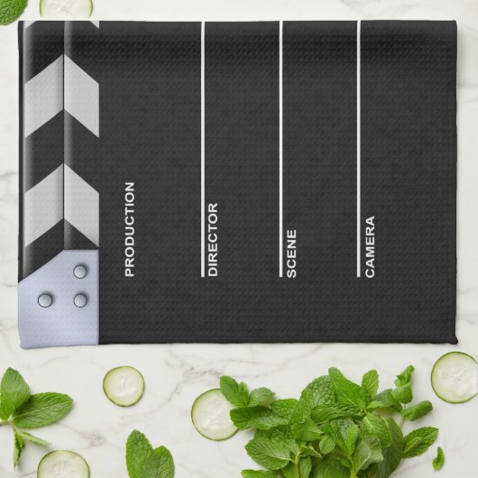 Clapperboardの映画館 キッチンタオル (折り畳み)