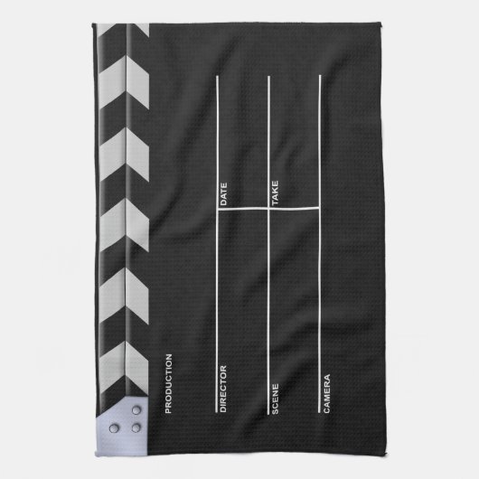 Clapperboardの映画館 キッチンタオル (縦)