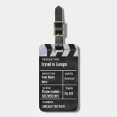 clapperboardの映画館 ラゲッジタグ (正面縦)