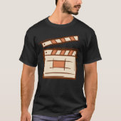 Clapperboard Clapboard Film clapperemplate Tシャツ (正面)